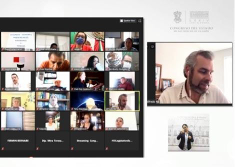 Congreso de Michoacán Realiza Sesión Virtual y va a la Vanguardia en Favor de Ciudadanos: Alfredo Ramírez