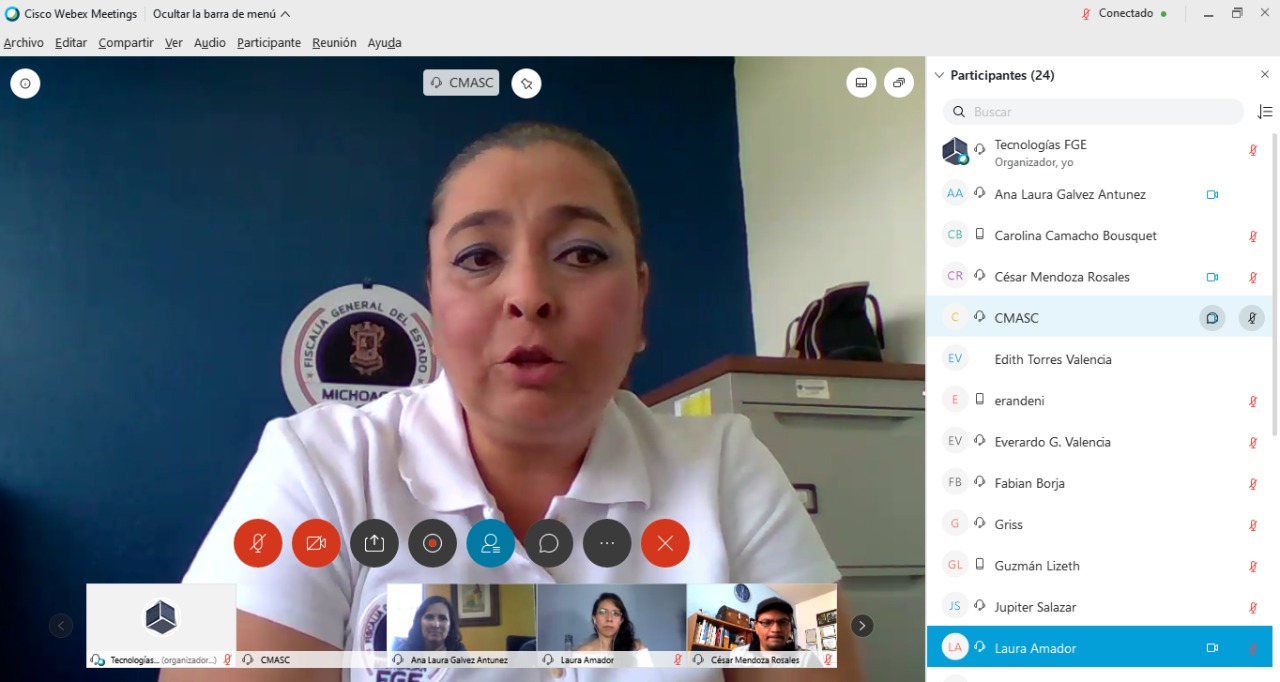 Imparte FGE charla de difusión sobre Mecanismos Alternativos a Colegio de Psicólogos de Michoacán