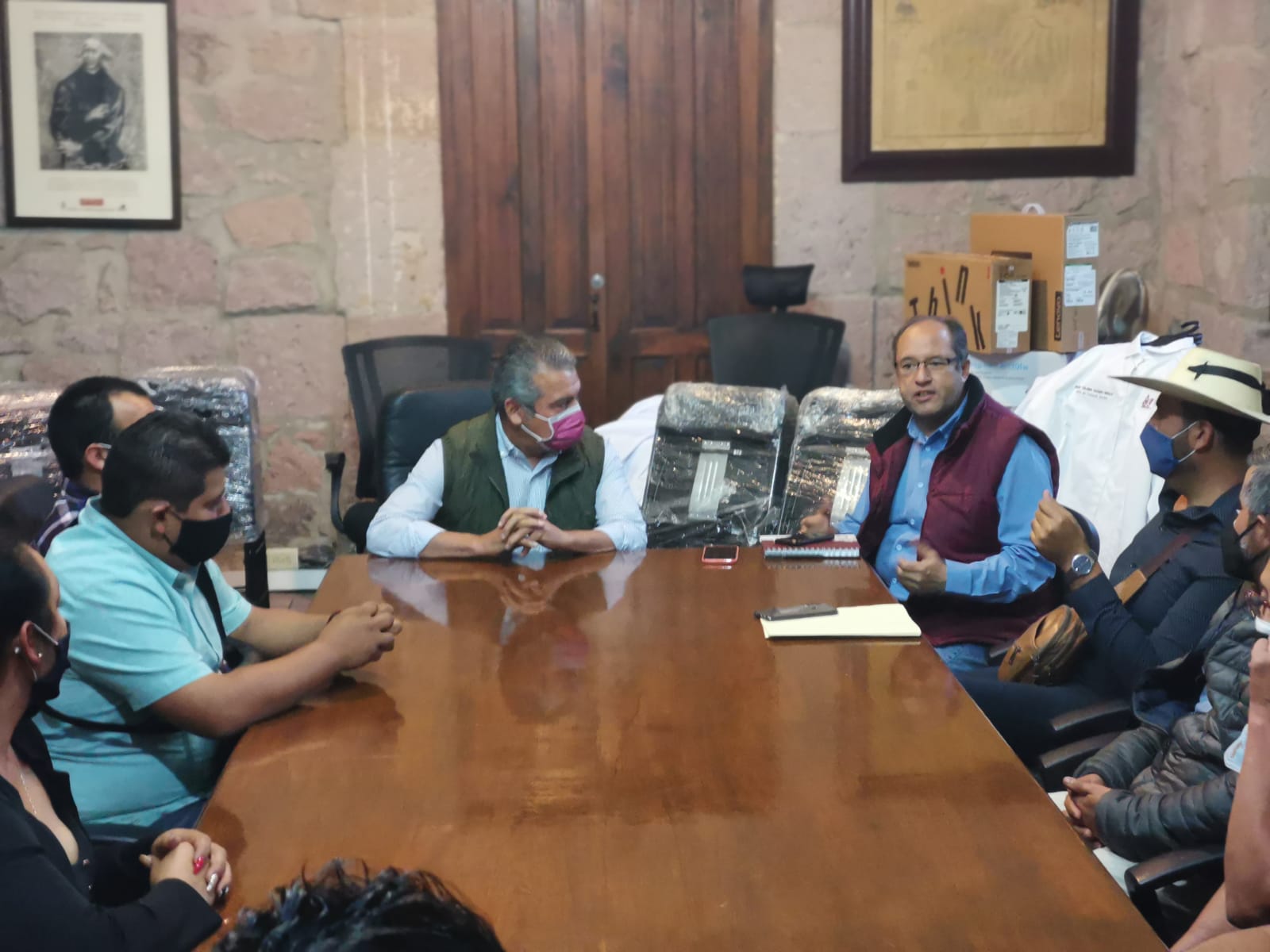 Alcalde de Morelia se reúne con los Jefes de Tenencia del Municipio