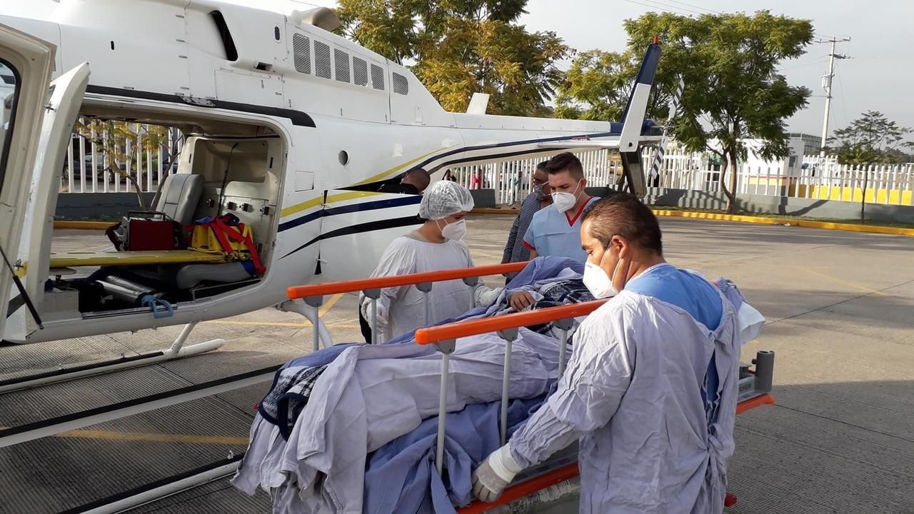 Realiza CRUM traslado aéreo de un menor de La Piedad a Morelia