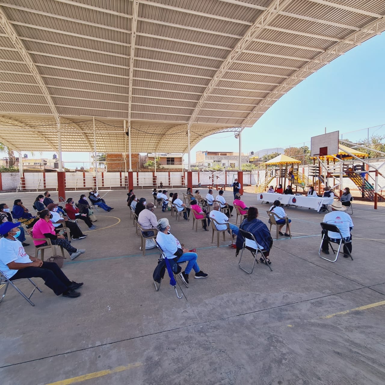 Celebran el Día del Migrante en Tangamandapio