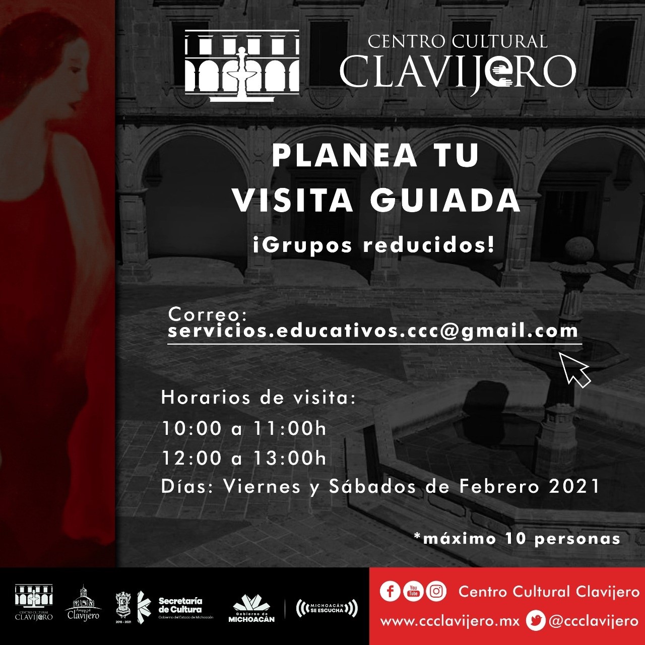 Inicia Clavijero programa de visitas guiadas a grupos reducidos