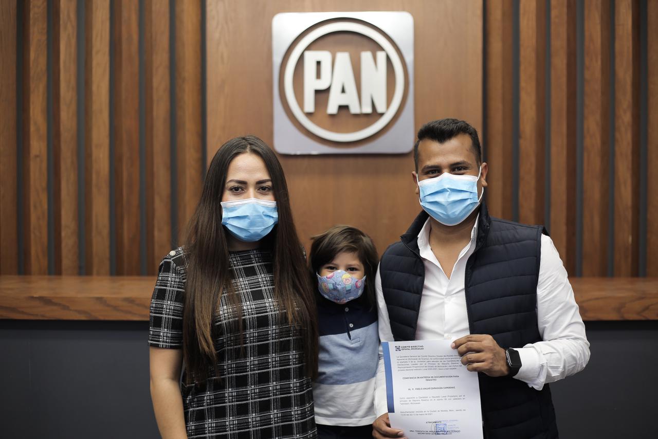 Se registra Pablo Anuar como precandidato a diputado por el Distrito 8 de Tarímbaro