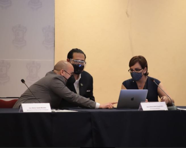 Presentan SSM y SEE protocolo para vacunación contra COVID-19 de sector educativo