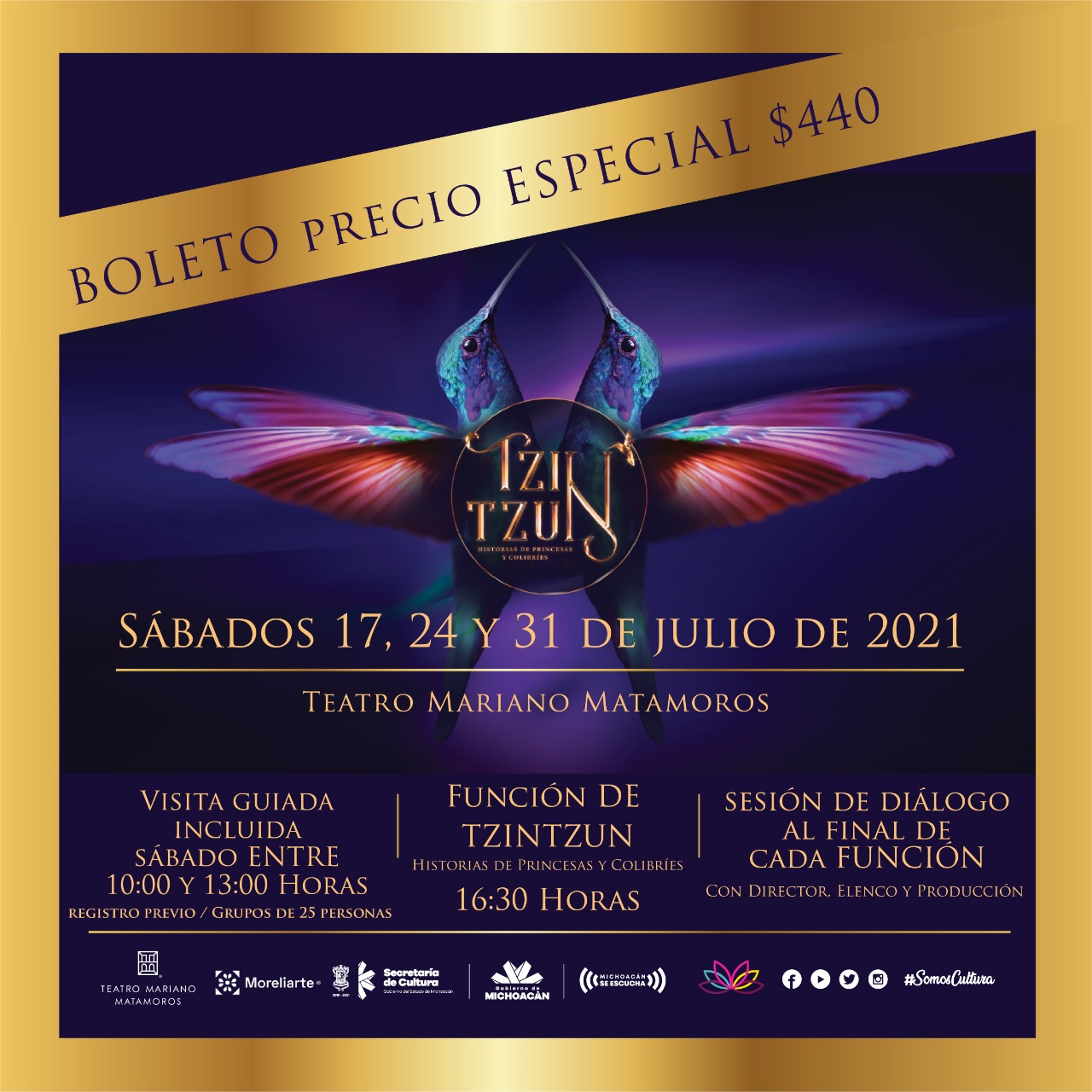 Invitan Secum y AC moreliarte a gremio cultural a función y encuentro interactivo con el espectáculo TZIN-TZUN