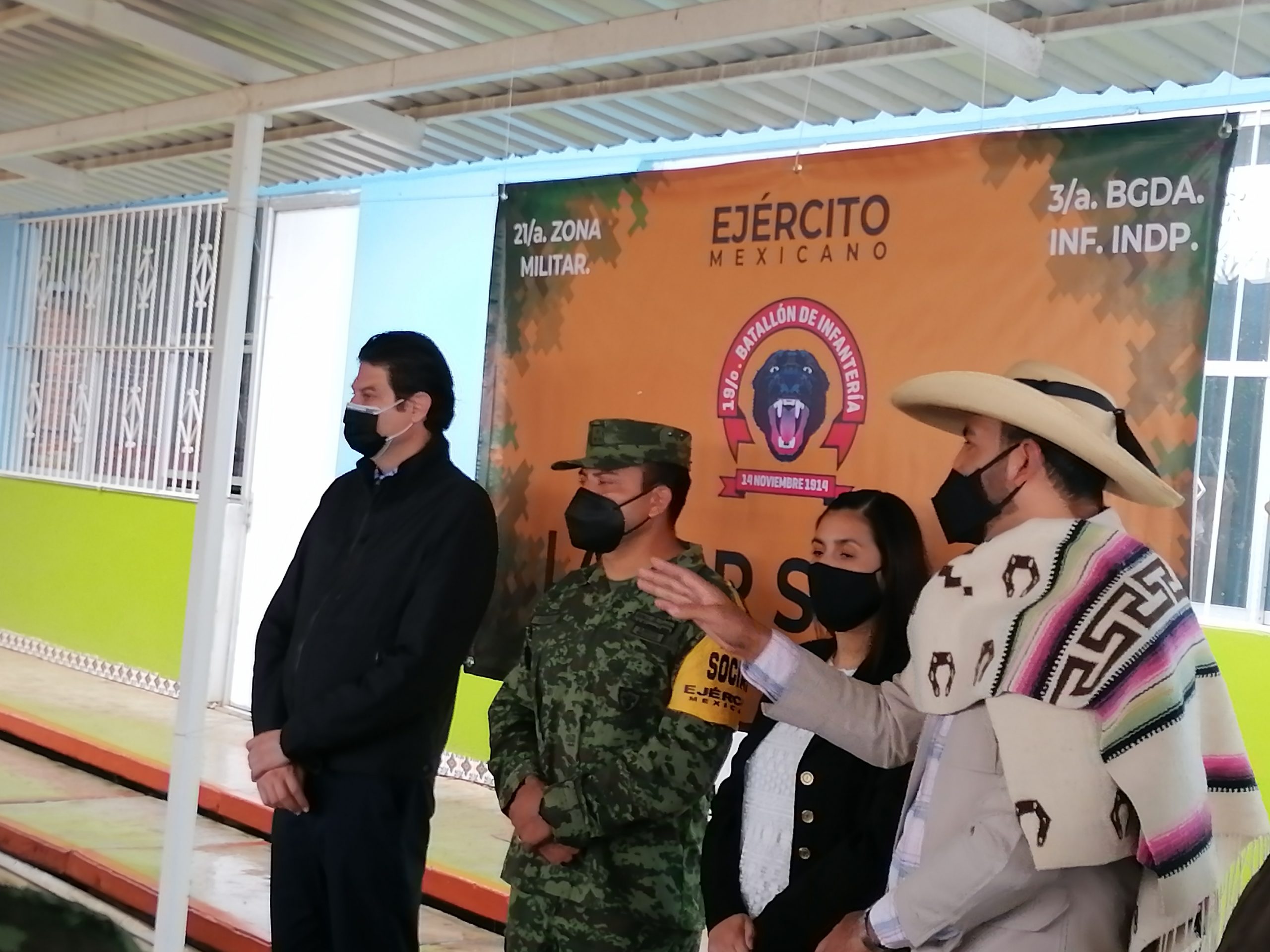 El Ejército Mexicano realiza trabajo comunitario en Jesús del Monte