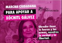La organización «Ley y Democracia» invita a marchar en favor de Xóchitl Gálvez