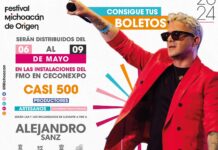 Hoy inicia entrega de boletos para el concierto de Alejandro Sanz en el Festival de Origen
